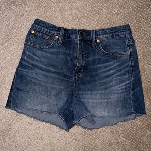 Madewell High Rise Denim Shorts